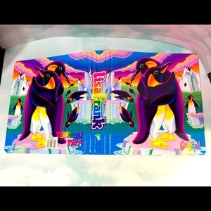 LISA FRANK VINTAGE 90s NWT COLLECTIBLE PENGUIN PALS 3 RING BINDER RARE FIND